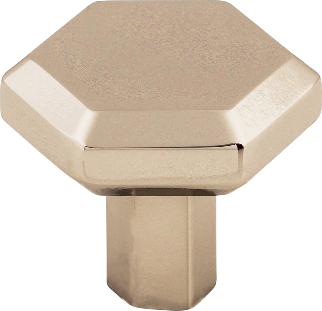 Top Knobs Lydia Series 1-1/4"L Knob, Polished Nickel