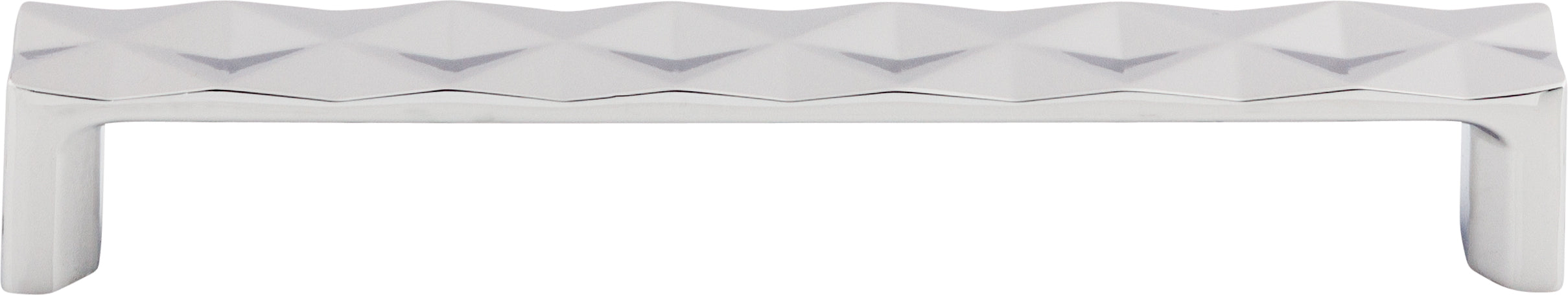 Top Knobs Quilted Series 6-5/16"(160mm) CC Pull, Polished Chrome