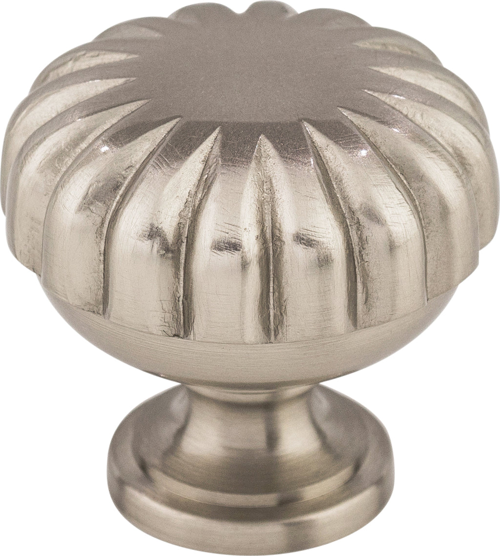 Top Knobs Melon Series 1-1/4"L Knob, Brushed Satin Nickel