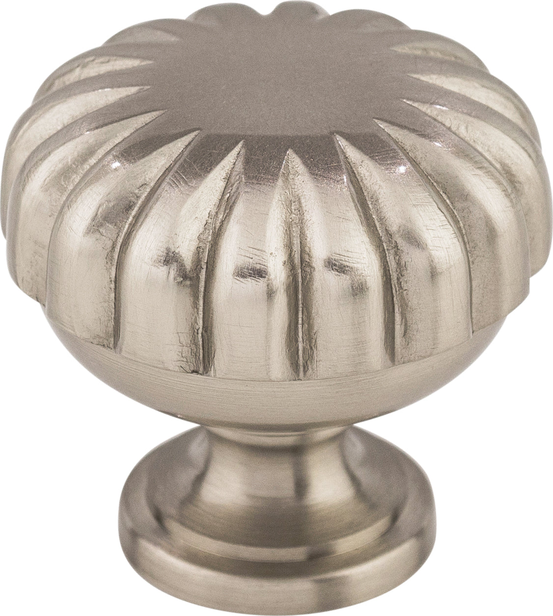 Top Knobs Melon Series 1-1/4"L Knob, Brushed Satin Nickel