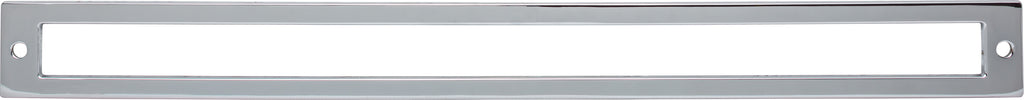 Top Knobs Hollin Series 12"(304mm) CC Backplate, Polished Chrome