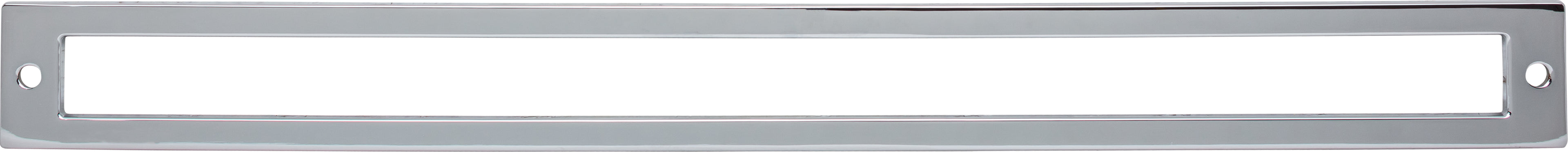Top Knobs Hollin Series 12"(304mm) CC Backplate, Polished Chrome