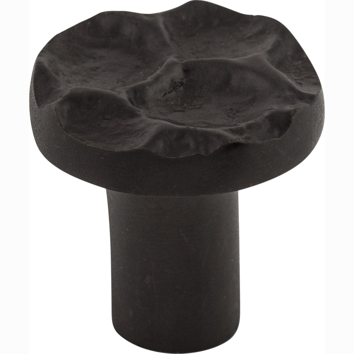 Top Knobs Cobblestone Series 1-1/8"L Round Knob, Coal Black