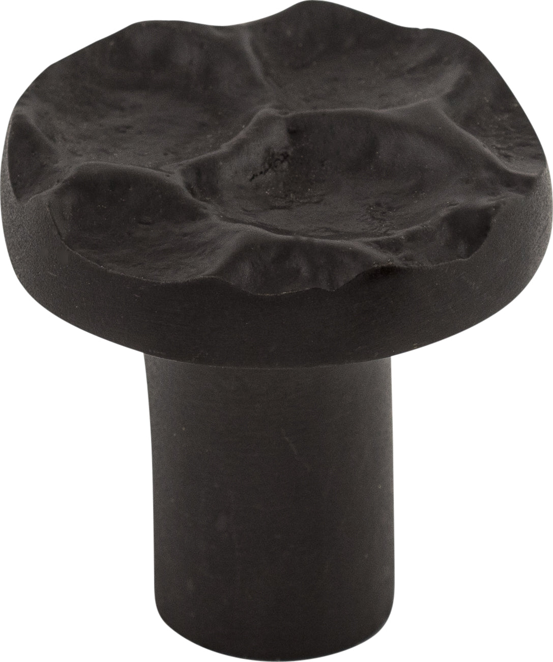 Top Knobs Cobblestone Series 1-1/8"L Round Knob, Coal Black