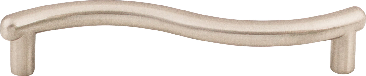 Top Knobs Spiral Series 3-3/4"(95mm) CC Pull, Brushed Satin Nickel