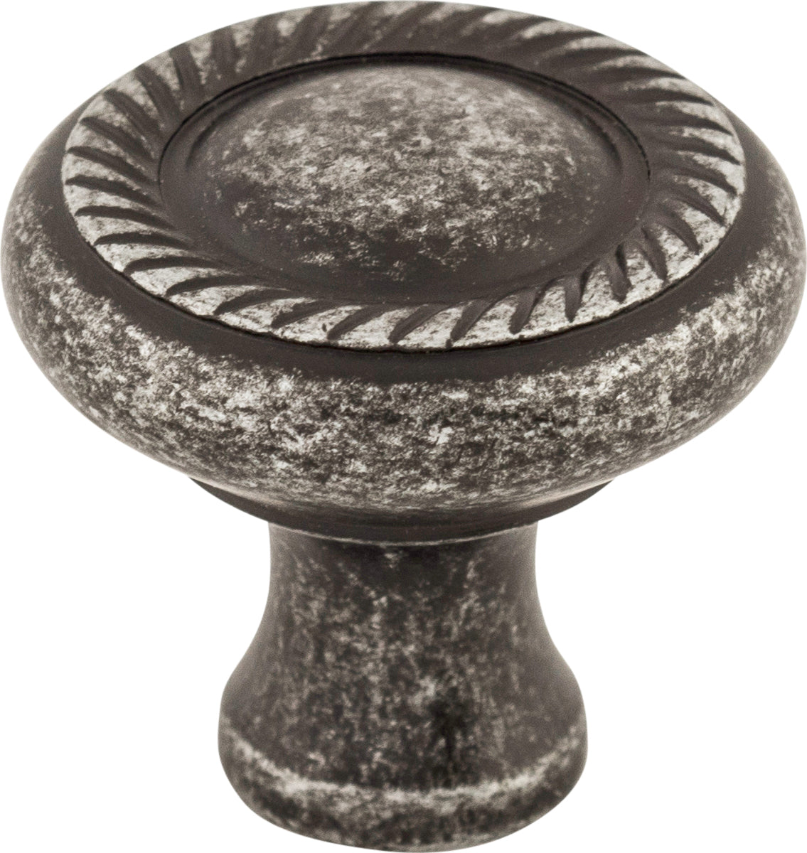 Top Knobs Swirl Series 1-1/4"L Knob, Black Iron