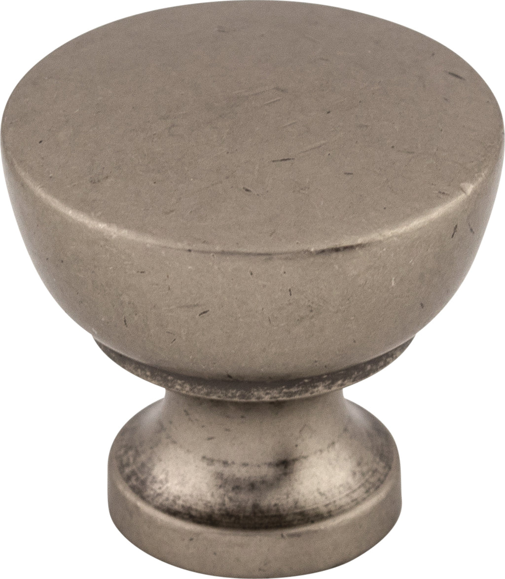 Top Knobs Bergen Series 1-1/4"L Knob, Pewter Antique