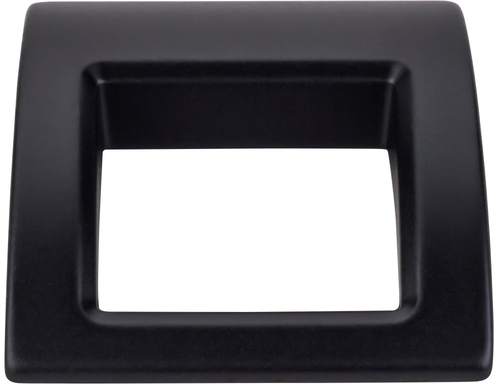Top Knobs Tango Series 1-1/2"L Finger Pull, Flat Black
