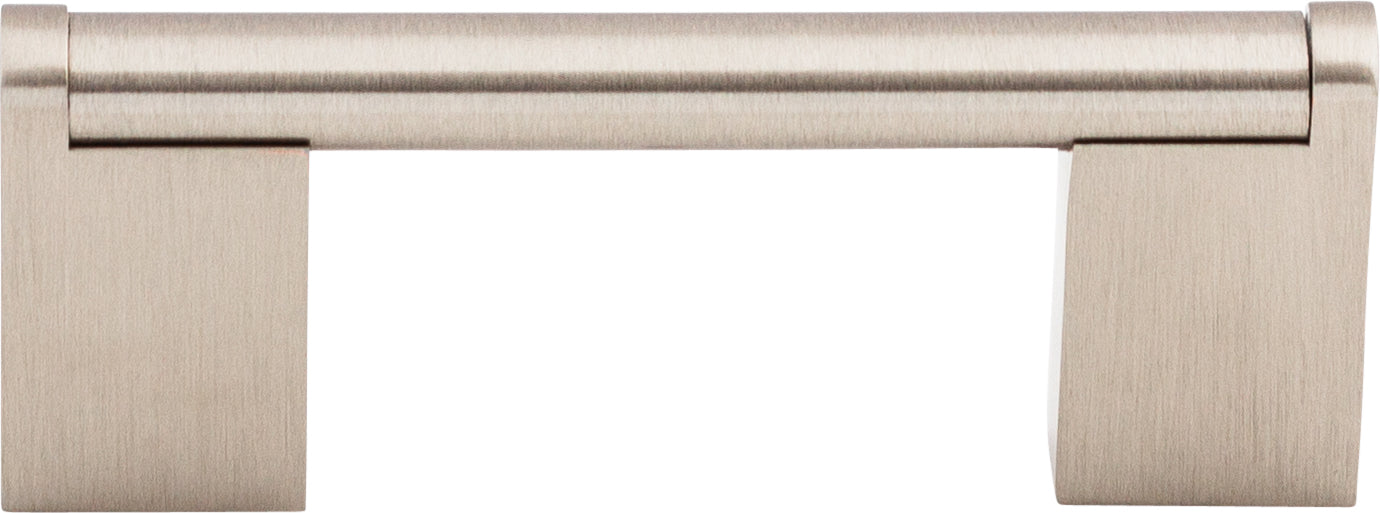 Top Knobs Princetonian Series 3"(76mm) CC Bar Pull, Brushed Satin Nickel