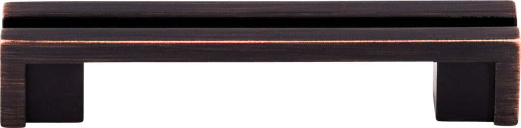Top Knobs Flat Rail Series 3-1/2"(89mm) CC Pull, Tuscan Bronze