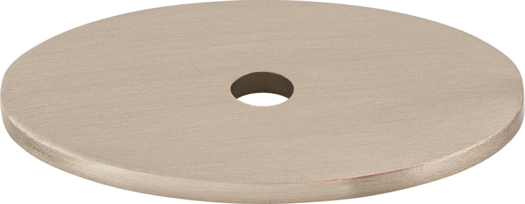 Top Knobs Oval Series 1-1/2"L Backplate, Brushed Satin Nickel