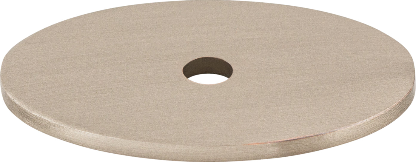 Top Knobs Oval Series 1-1/2"L Backplate, Brushed Satin Nickel