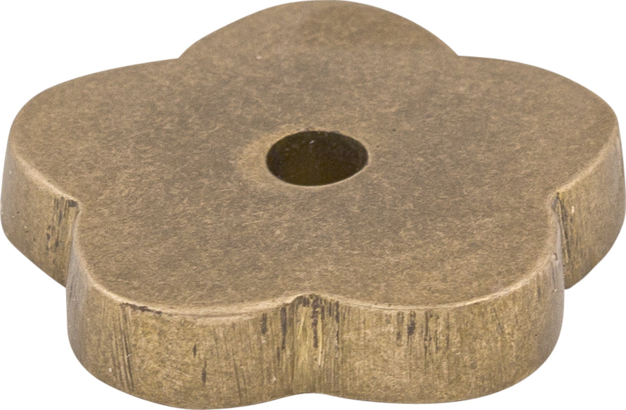 Top Knobs Aspen Flower Series 1"L Backplate, Light Bronze