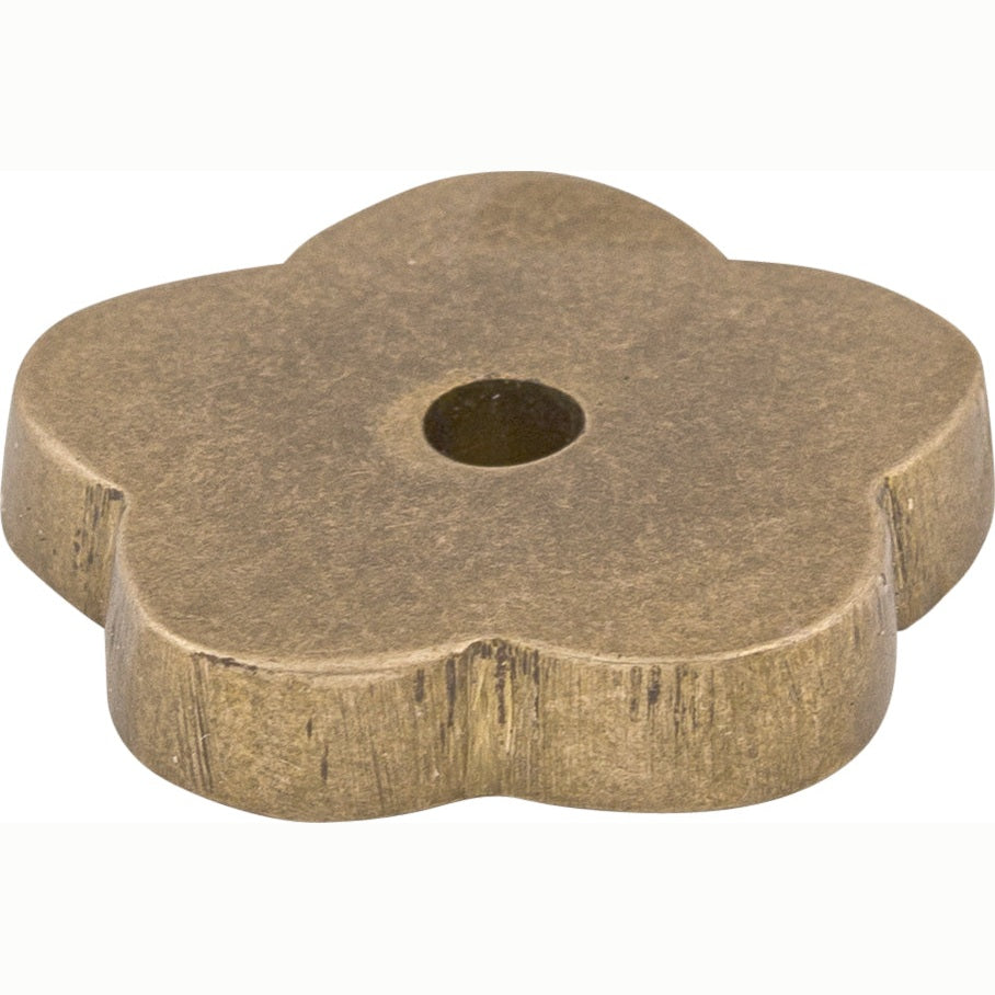 Top Knobs Aspen Flower Series 1"L Backplate, Light Bronze