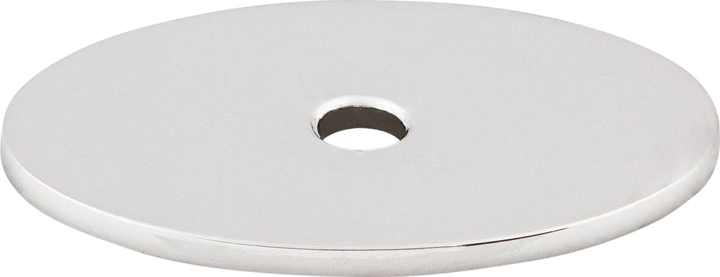 Top Knobs Oval Series 1-1/2"L Backplate, Polished Chrome
