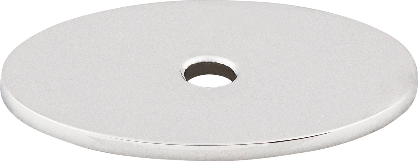 Top Knobs Oval Series 1-1/2"L Backplate, Polished Chrome