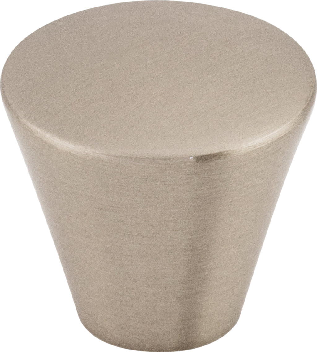 Top Knobs Cone Series 1-1/16"L Knob, Brushed Satin Nickel
