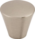 Top Knobs Cone Series 1-1/16"L Knob, Brushed Satin Nickel