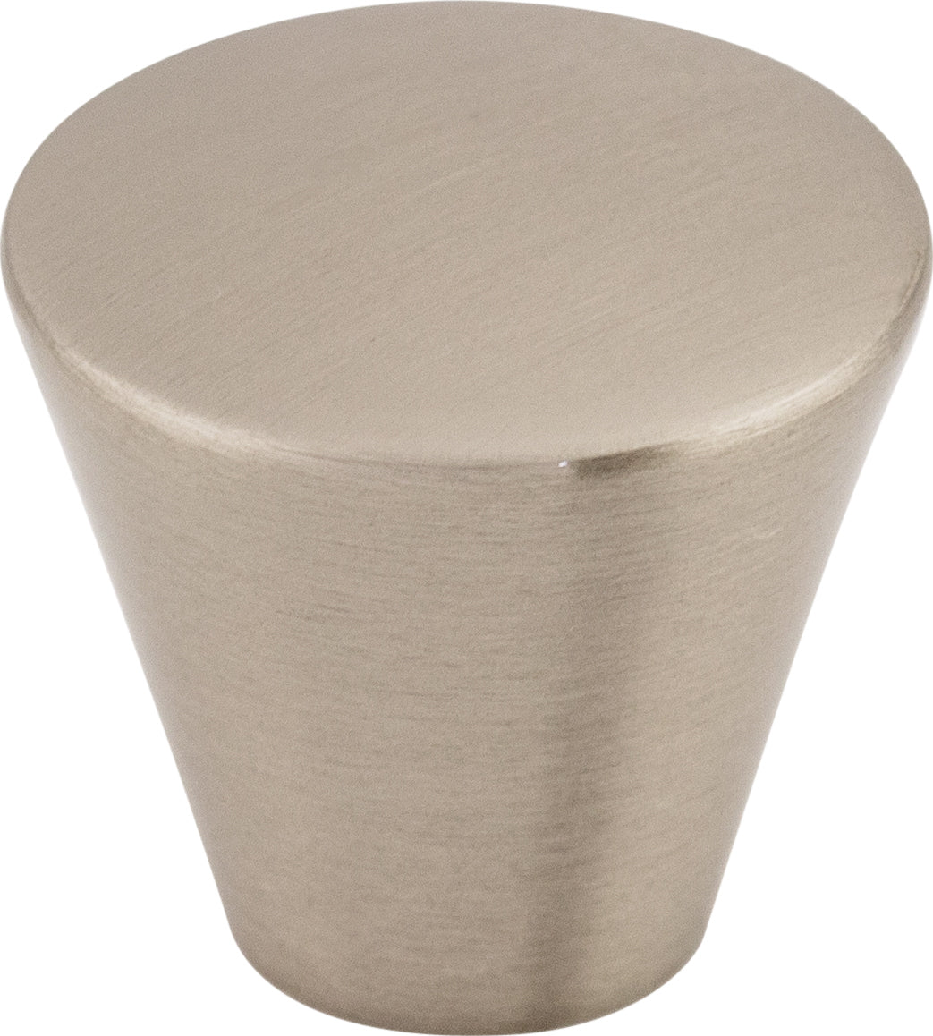 Top Knobs Cone Series 1-1/16"L Knob, Brushed Satin Nickel