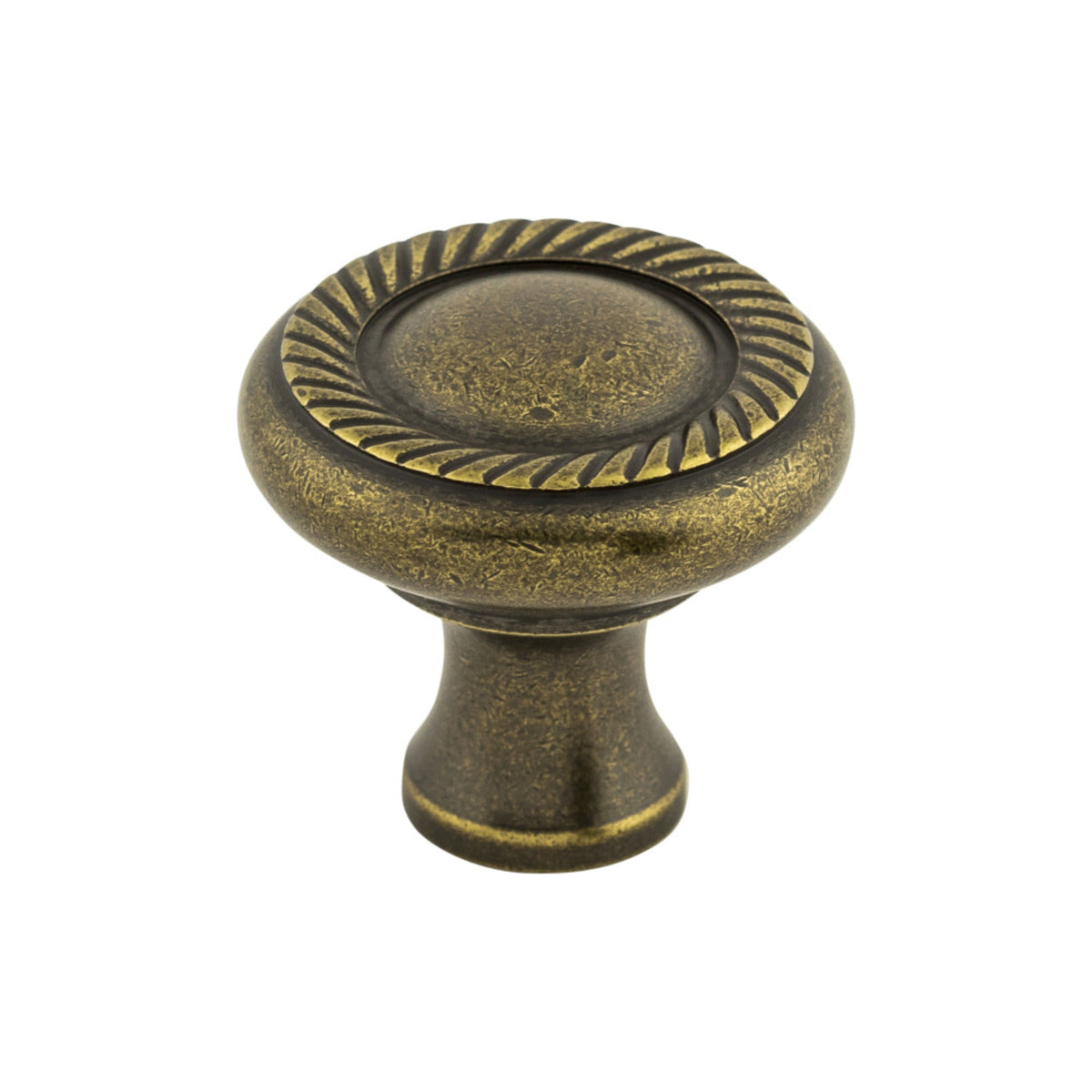 Swirl Cut 1 1/4" Diameter Round Knob