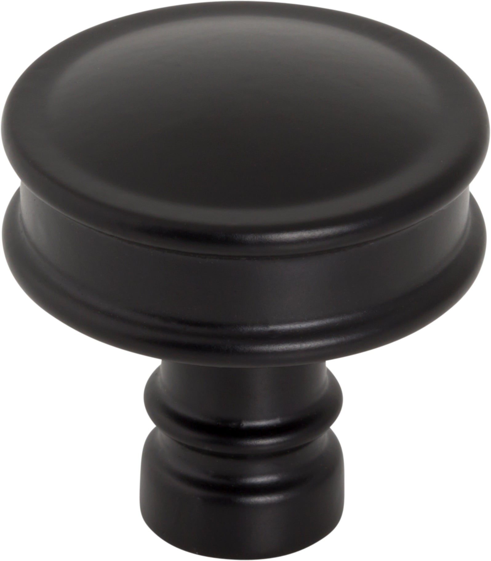 Top Knobs Cranford Series 1-1/4"L Knob, Flat Black