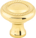 Top Knobs Swirl Series 1-1/4"L Knob, Polished Brass