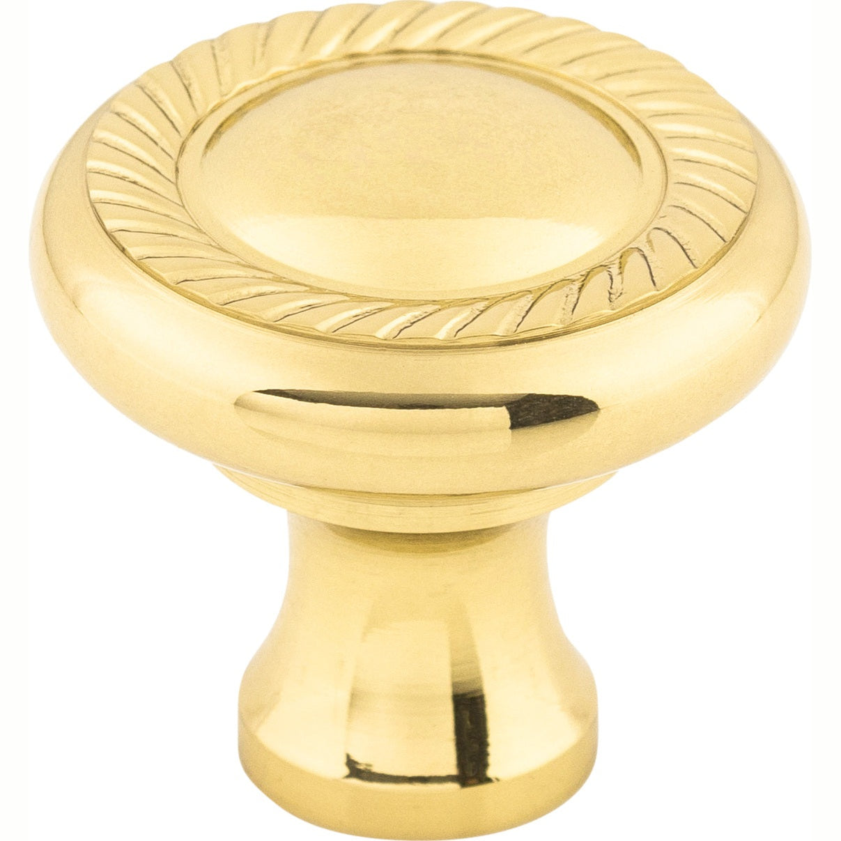 Top Knobs Swirl Series 1-1/4"L Knob, Polished Brass