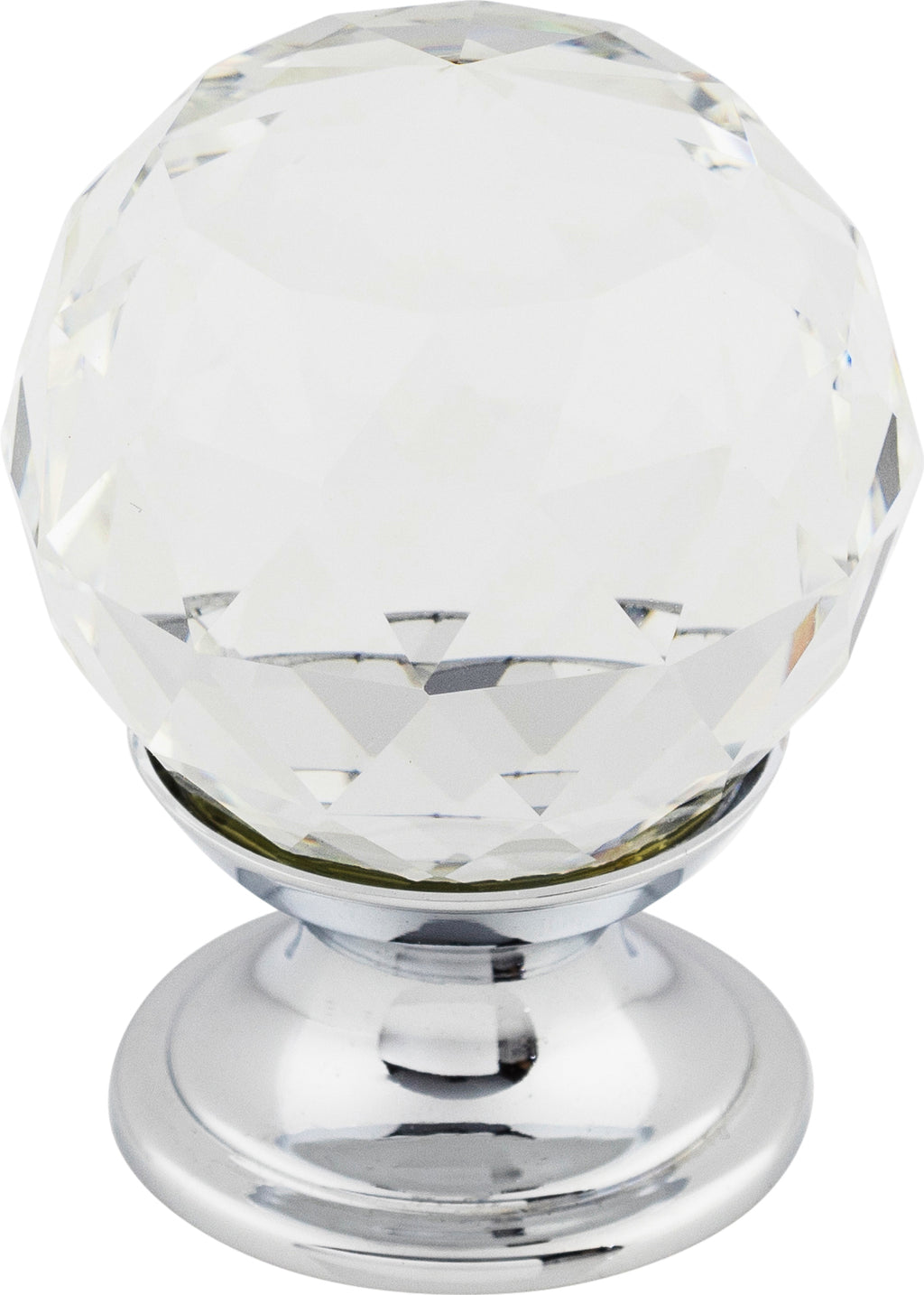 Top Knobs Clear Crystal Series 1-1/8"L Knob, 
