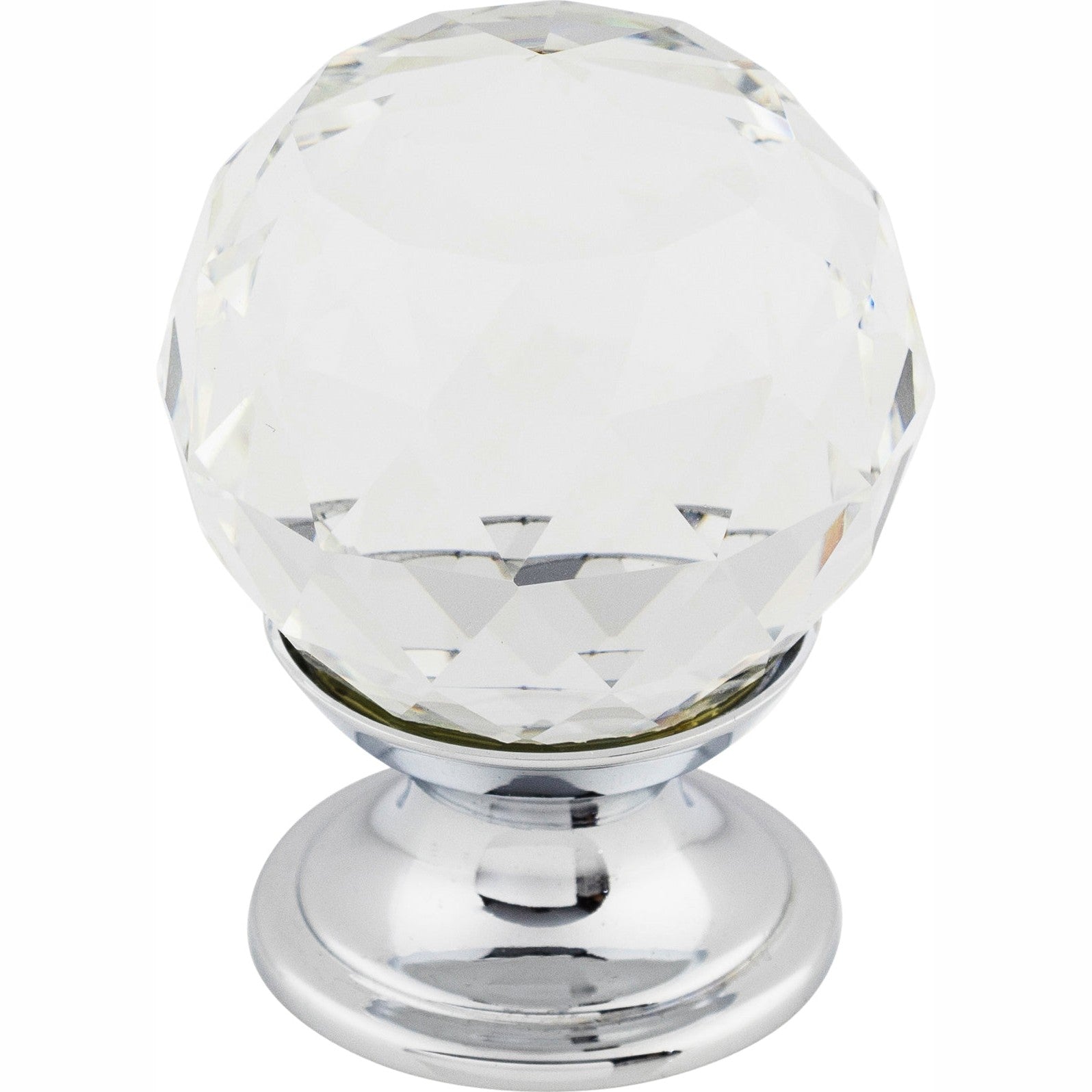 Top Knobs Clear Crystal Series 1-1/8"L Knob, 