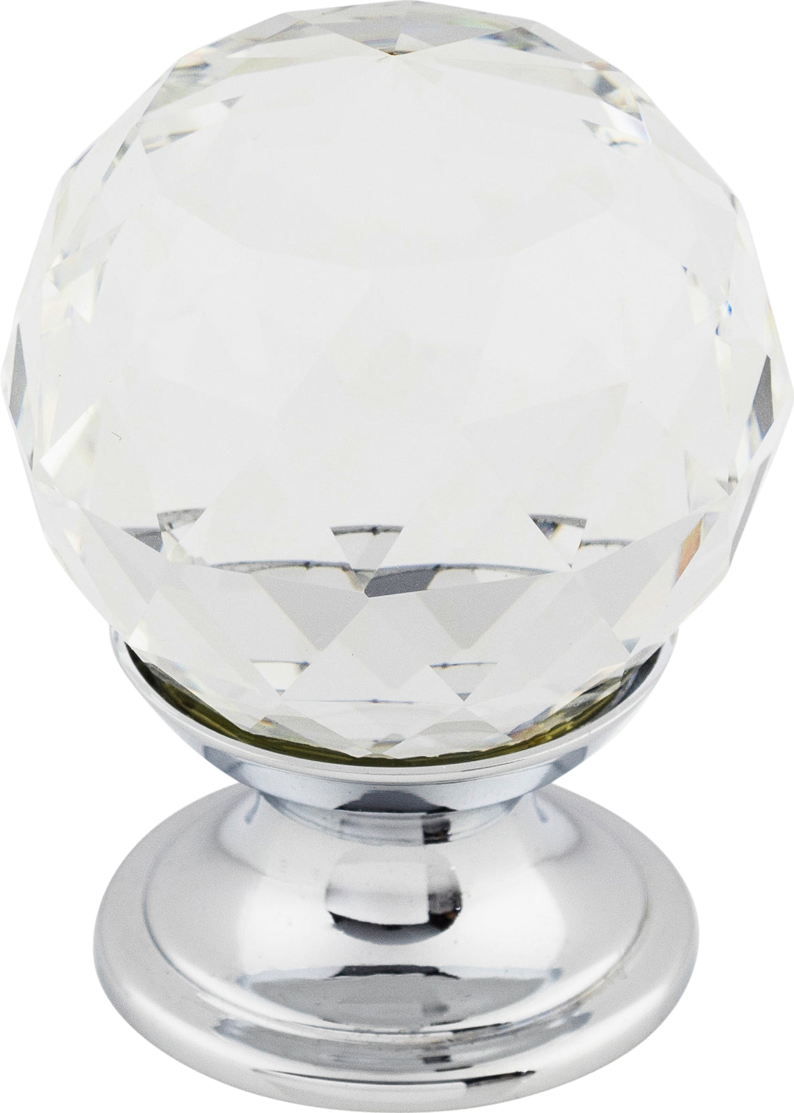Top Knobs Clear Crystal Series 1-1/8"L Knob, 