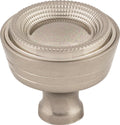 Top Knobs Beaded Series 1-5/16"L Knob, Brushed Satin Nickel