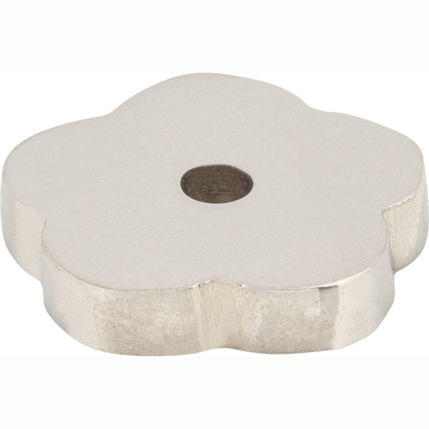 Top Knobs Aspen II Backplate Series 1"L Flower, Polished Nickel