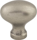 Top Knobs Egg Series 1-1/4"L Knob, Pewter Antique