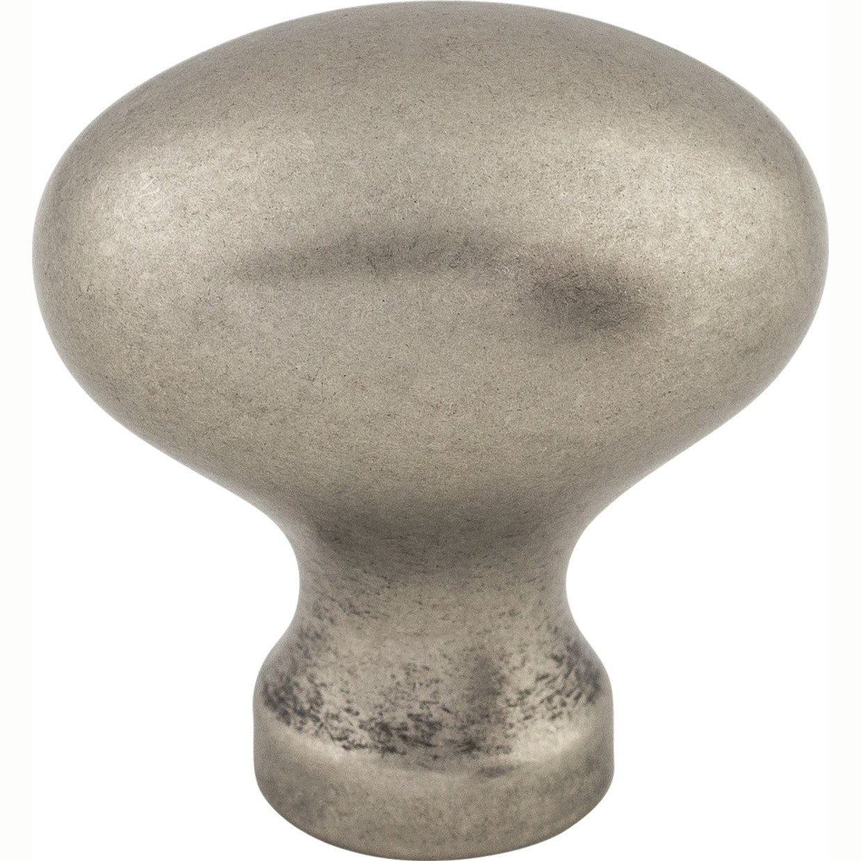 Top Knobs Egg Series 1-1/4"L Knob, Pewter Antique
