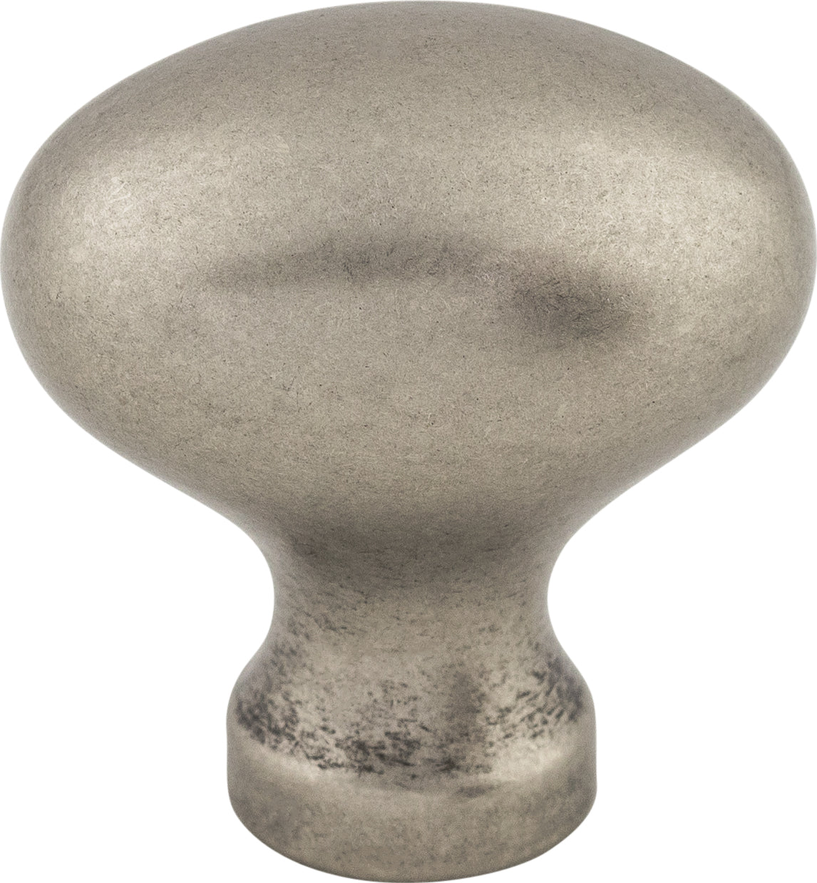 Top Knobs Egg Series 1-1/4"L Knob, Pewter Antique