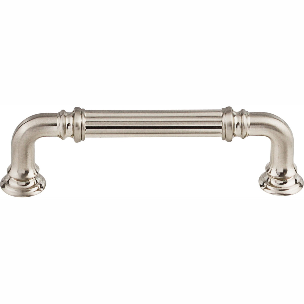 Top Knobs Reeded Series 3-3/4"(95mm) CC Pull, Brushed Satin Nickel