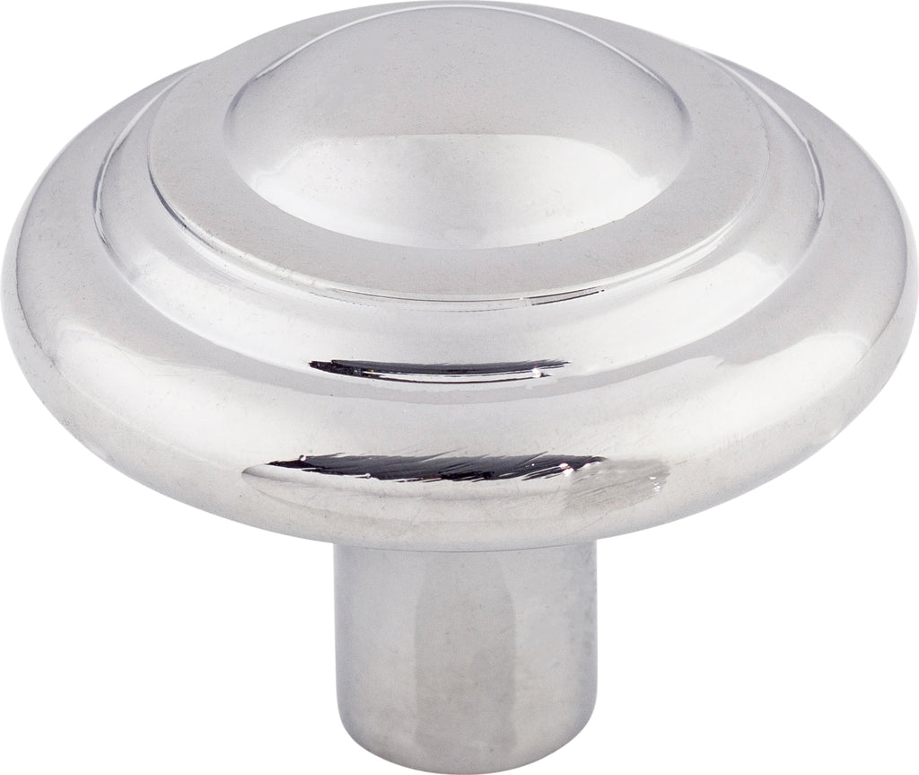 Top Knobs Aspen II Button Series 1-3/4"L Knob, Polished Chrome