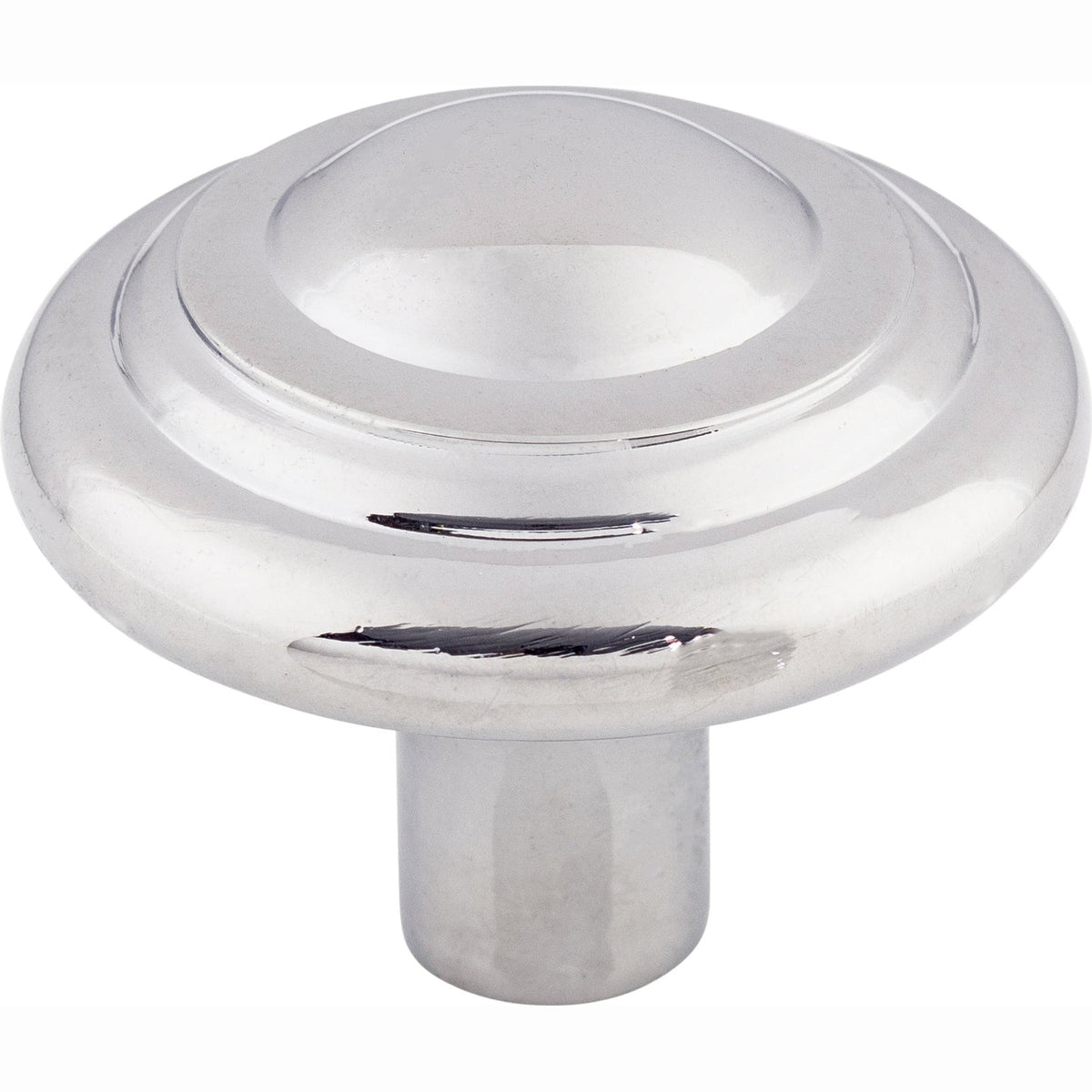 Top Knobs Aspen II Button Series 1-3/4"L Knob, Polished Chrome