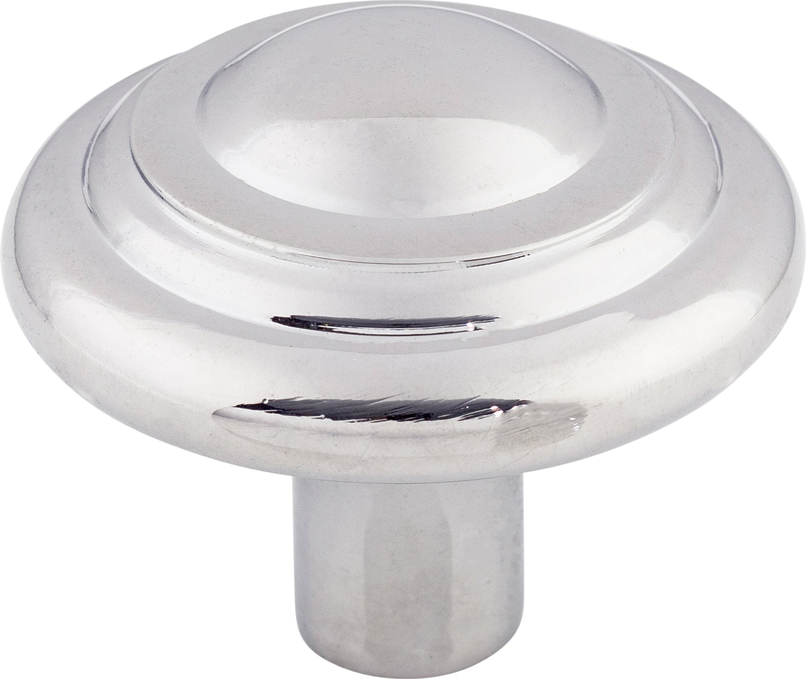 Top Knobs Aspen II Button Series 1-3/4"L Knob, Polished Chrome