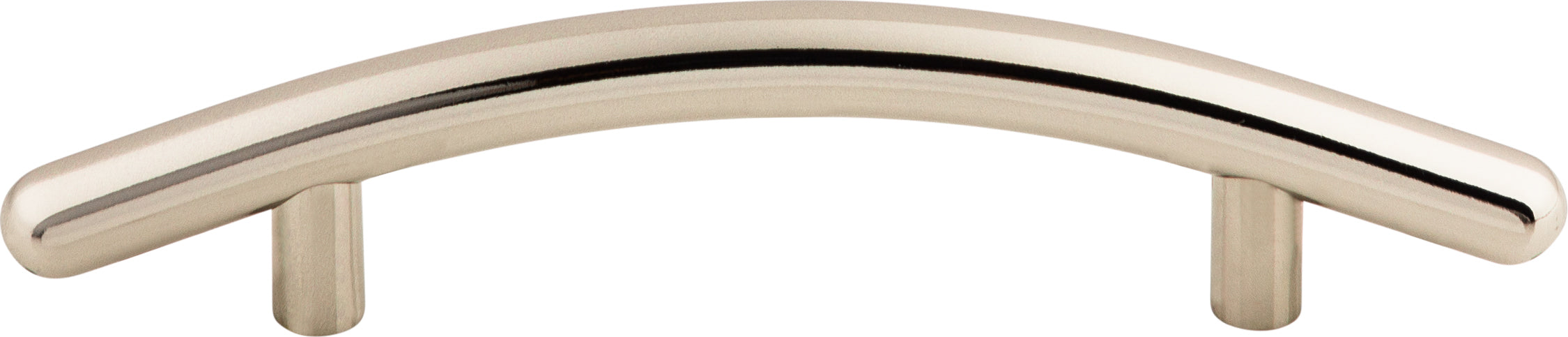 Top Knobs Curved Series 3-3/4"(95mm) CC Bar Pull, Polished Nickel