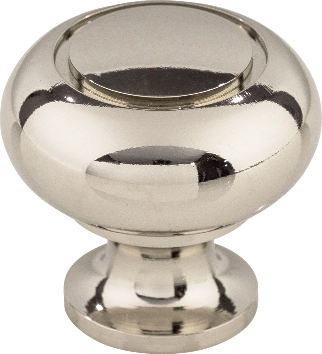Top Knobs Ring Series 1-1/4"L Knob, Polished Nickel