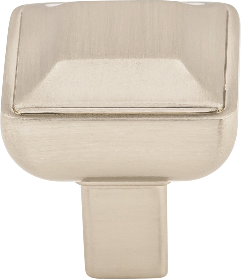 Top Knobs Podium Series 1"L Knob, Brushed Satin Nickel