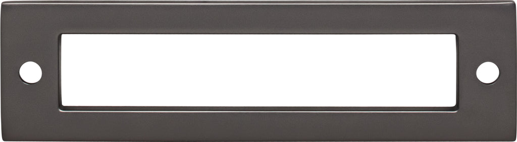 Top Knobs Hollin Series 3-3/4"(95mm) CC Backplate, Ash Gray