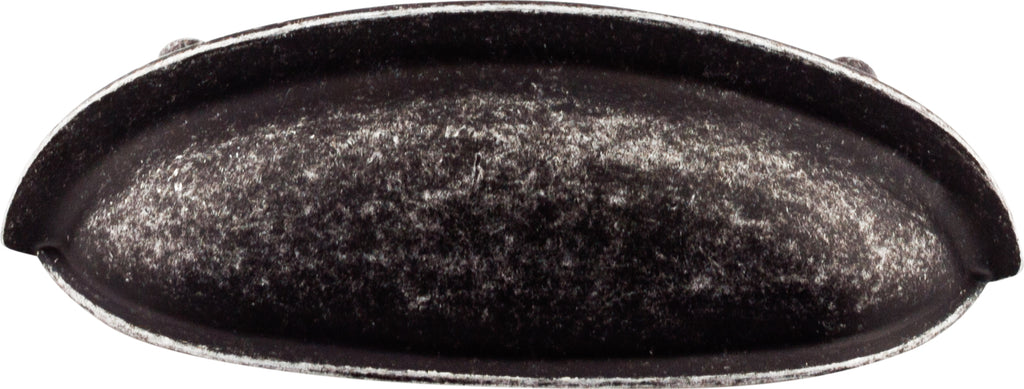 Top Knobs Somerset Series 3"(76mm) CC Cup Pull, Black Iron