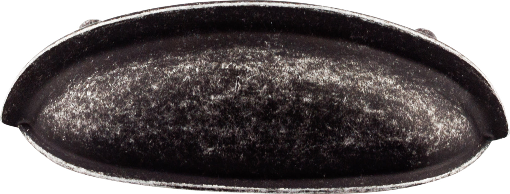Top Knobs Somerset Series 3"(76mm) CC Cup Pull, Black Iron
