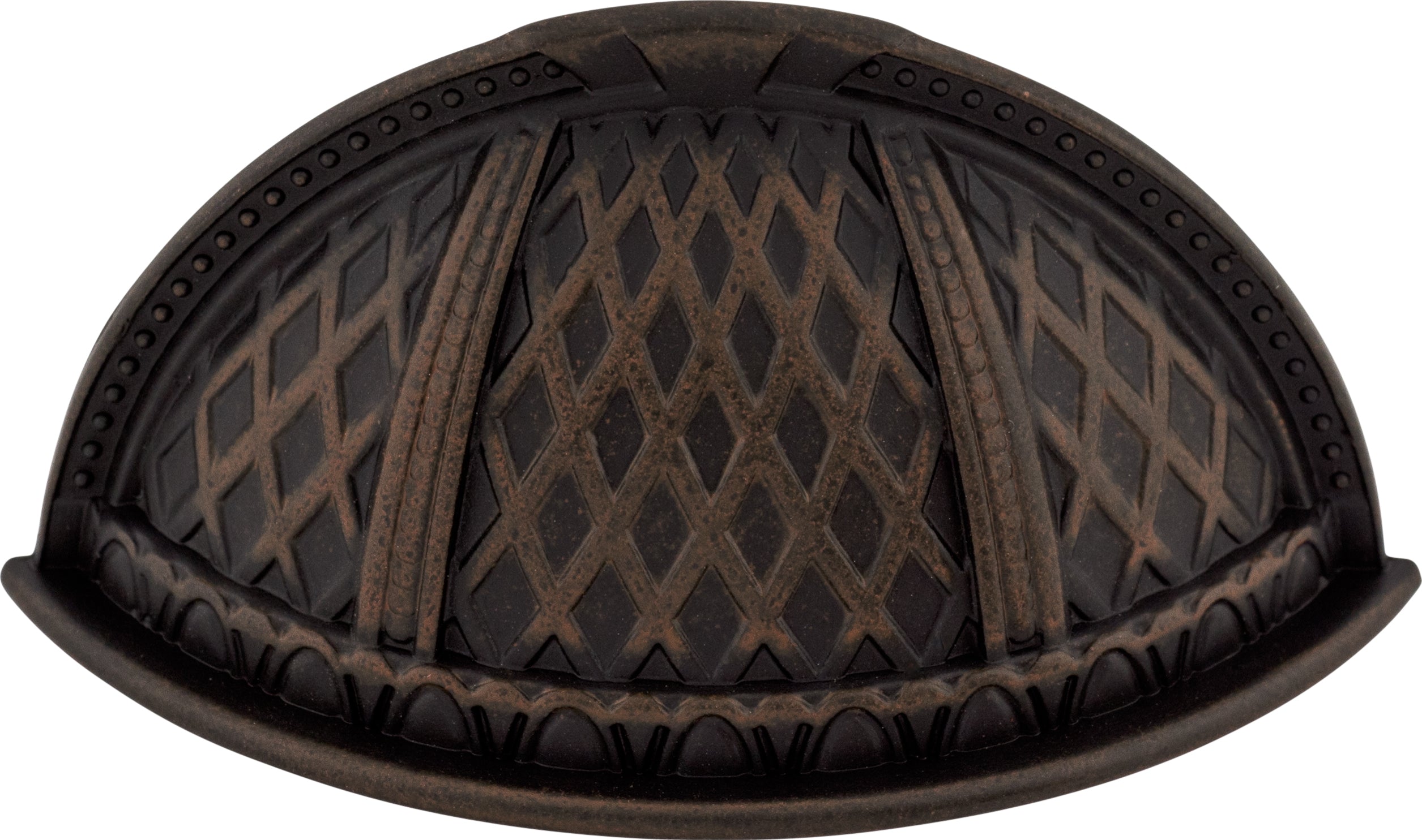 Top Knobs Trevi Series 2-5/8"L Cup Pull, Patina Rouge