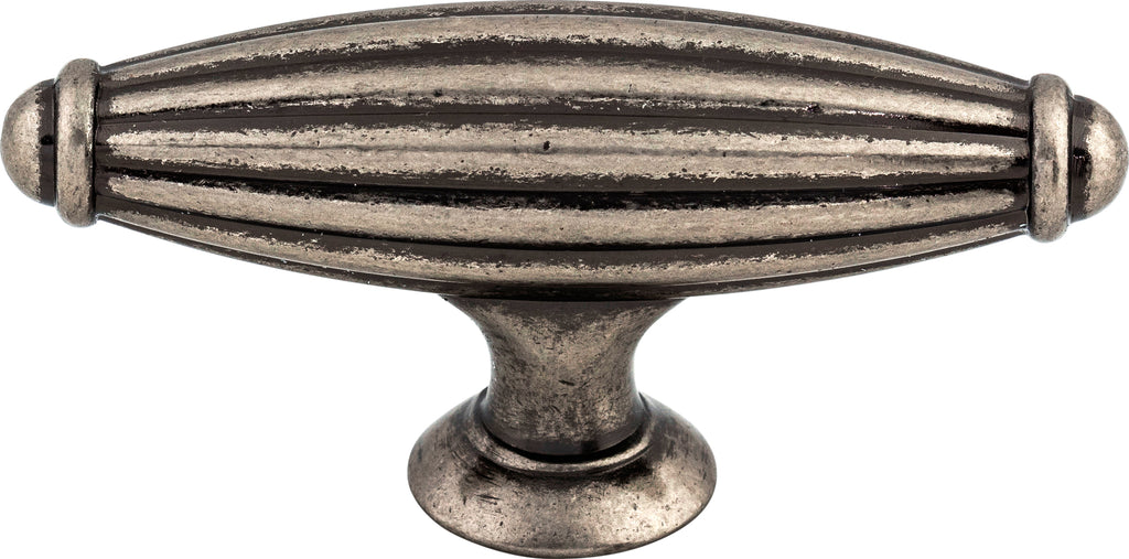 Top Knobs Tuscany Series 2-5/8"L T-Handle, Pewter Antique