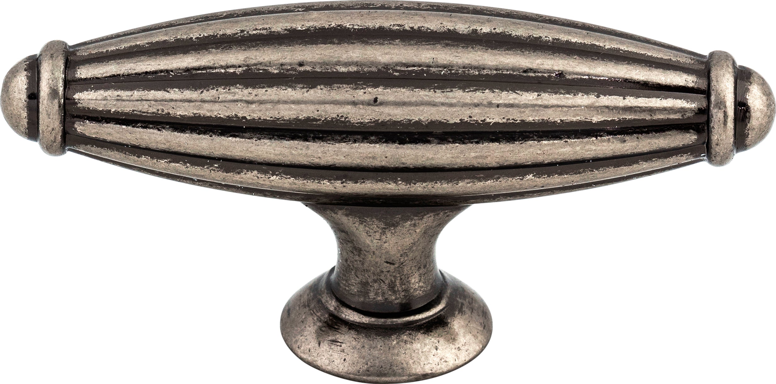 Top Knobs Tuscany Series 2-5/8"L T-Handle, Pewter Antique