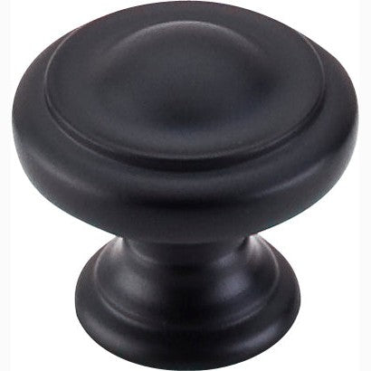 Top Knobs Dome Series 1-1/8"L Knob, Flat Black