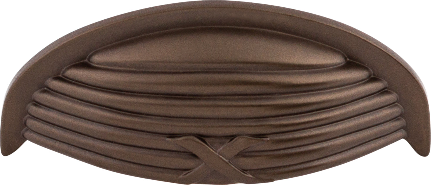 Top Knobs Ribbon & Reed Series 3"(76mm) CC Cup Pull, Oil Rubbed Bronze